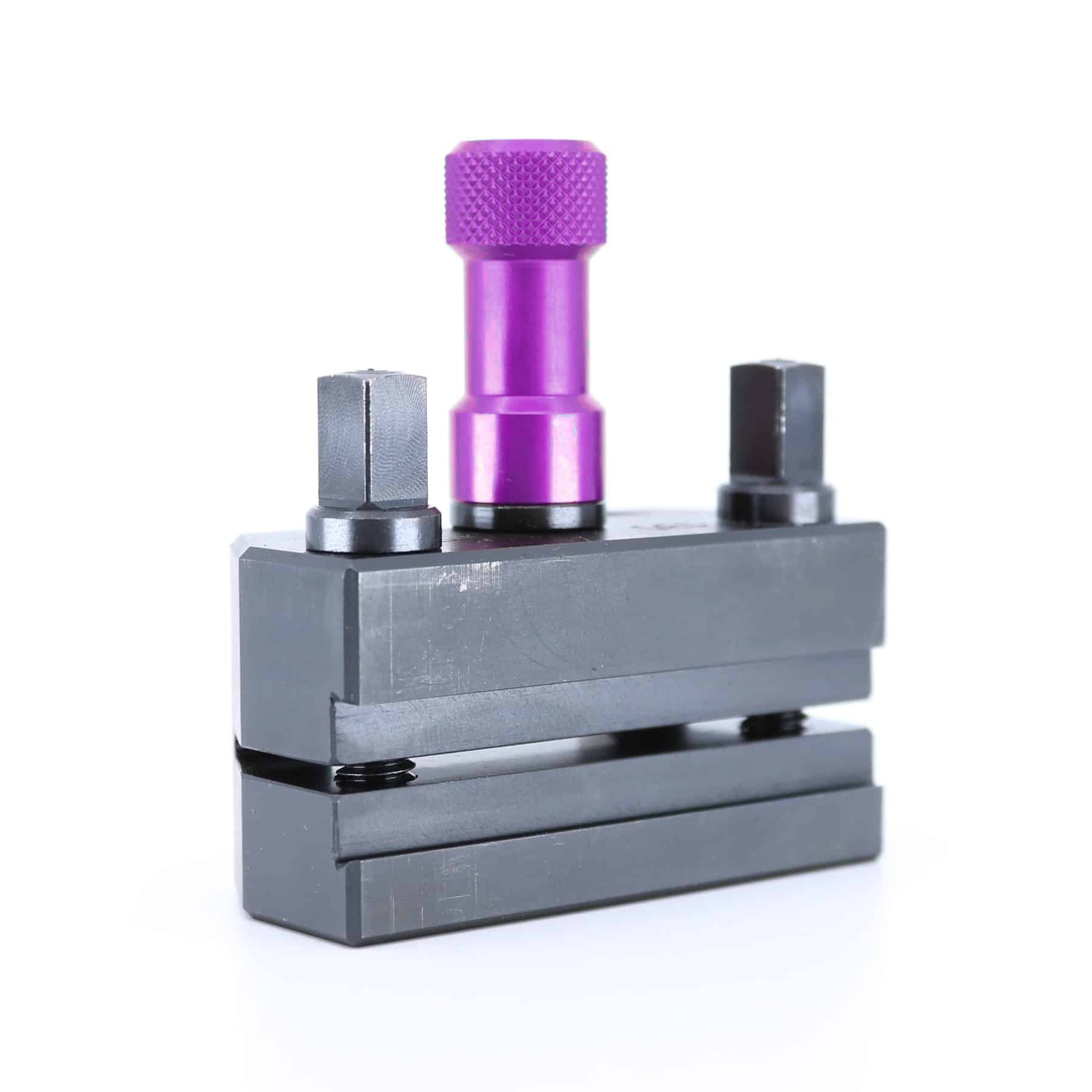 Ensemble porte-lame Tripan® 135 avec écrou de réglage violet