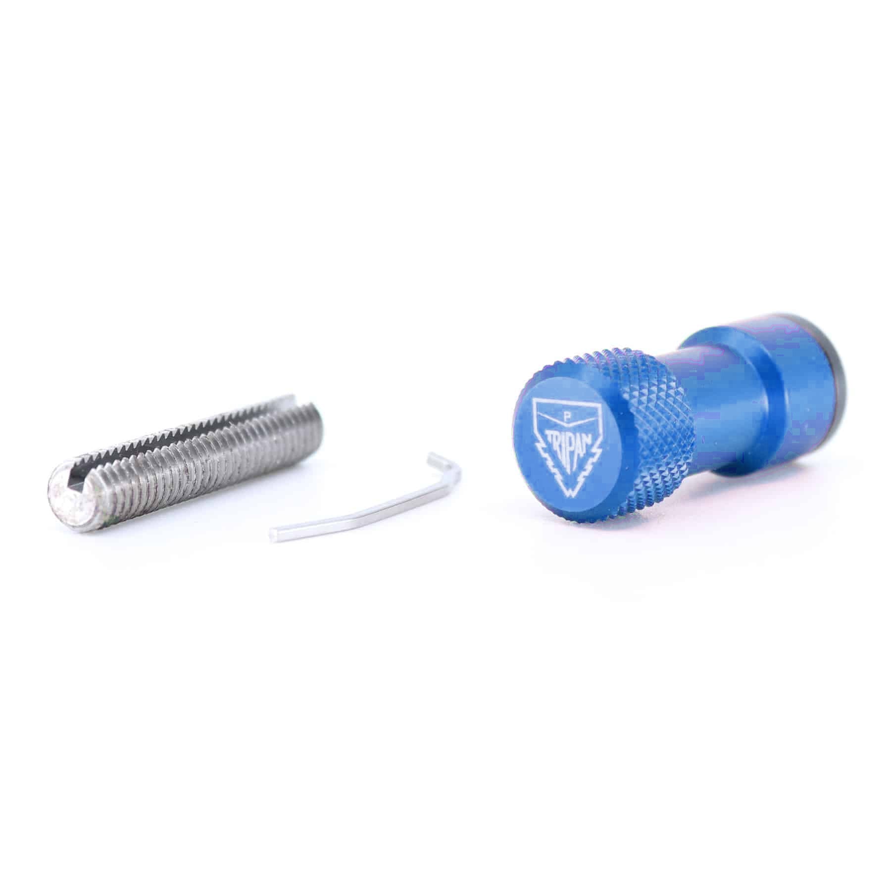 Conjunto tornillo de ajuste Tripan® 131 con tuerca azul