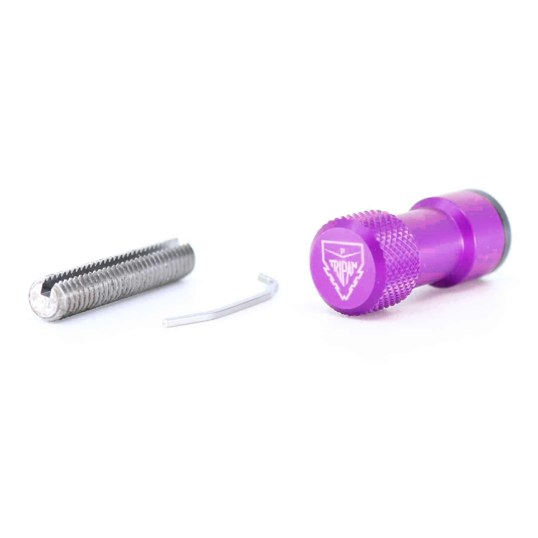 Conjunto tornillo de ajuste Tripan® 131 con tuerca violeta