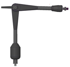 Verstärkter Gelenkarm GA-MU-2VL1-ZK/31-21s, 2x 60 mm Verlängerung mit „MP-TEC“-Zahnscheibe