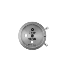Nickel-plated brass mounting bracket with support screws and two SLICK pushbuttons