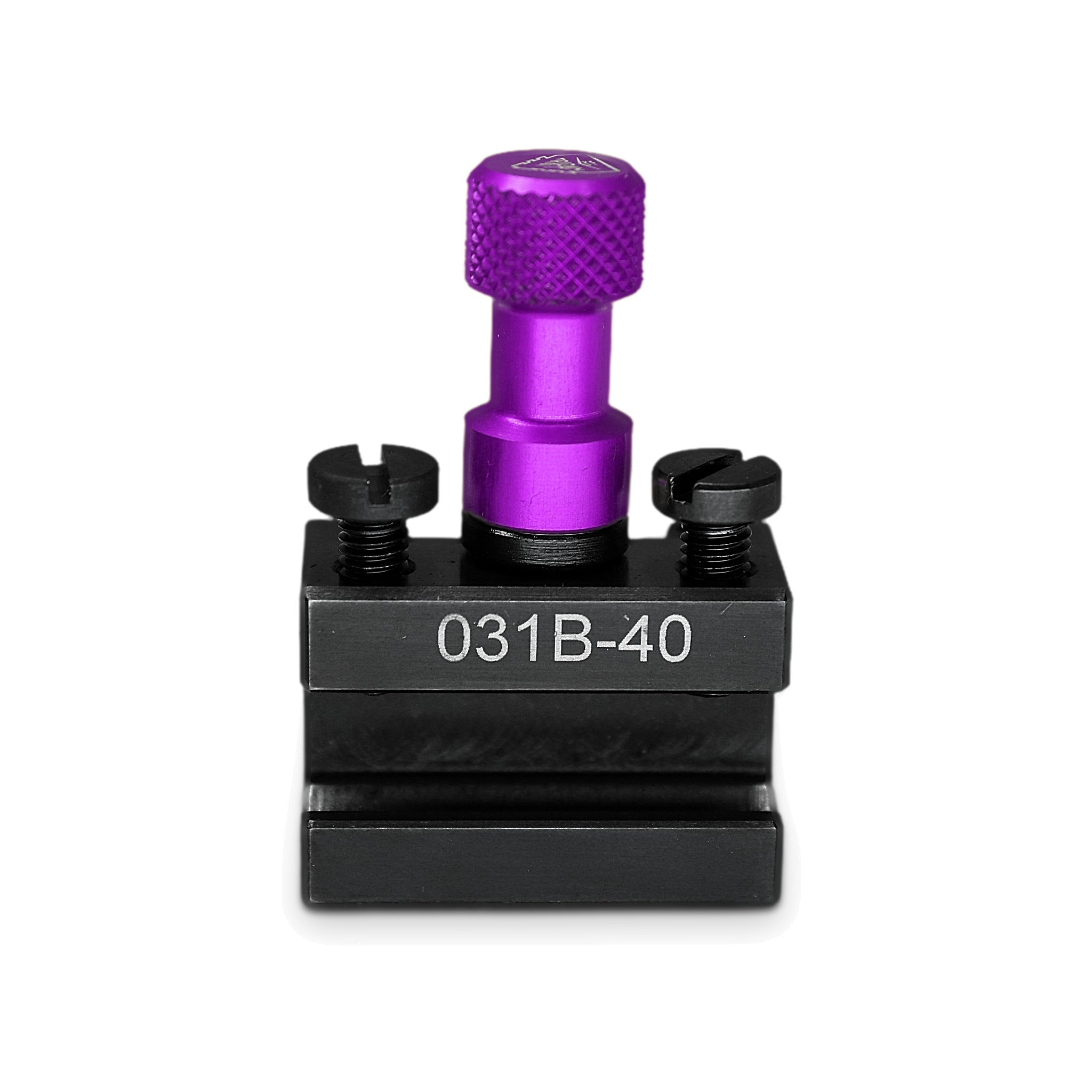 Porte-outil Tripan® 031B-40 avec écrou de réglage violet vu de face