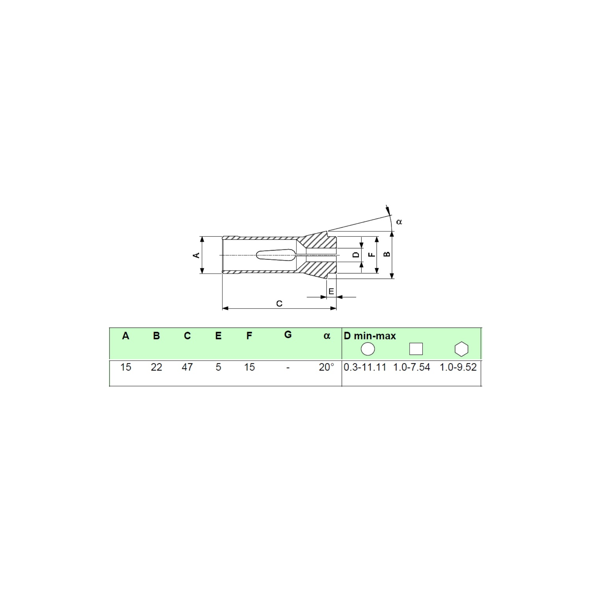 SCHAUBLIN F15 / 76-00358 Druckspannzange