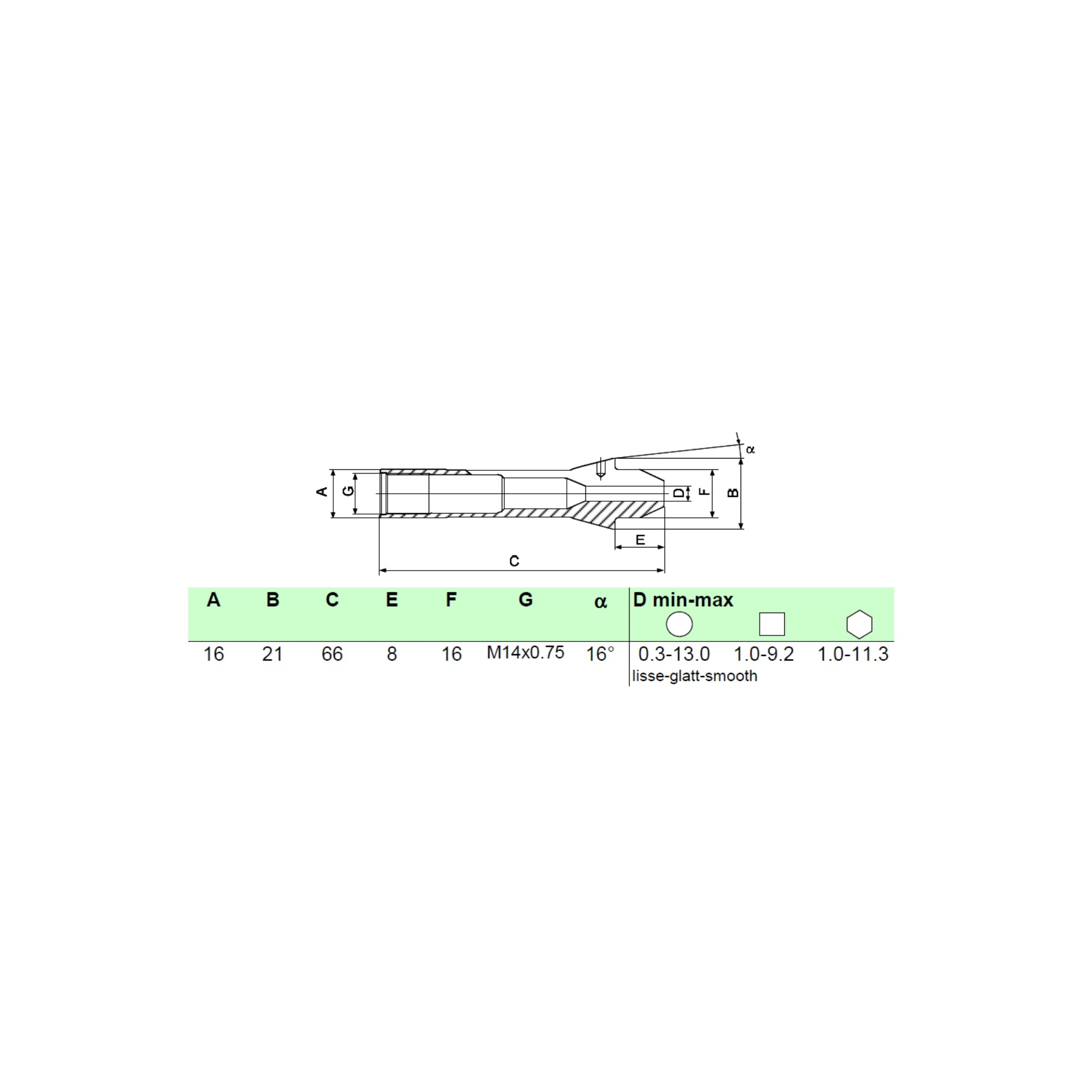 SCHAUBLIN F16 / 76-00830 Druckspannzange