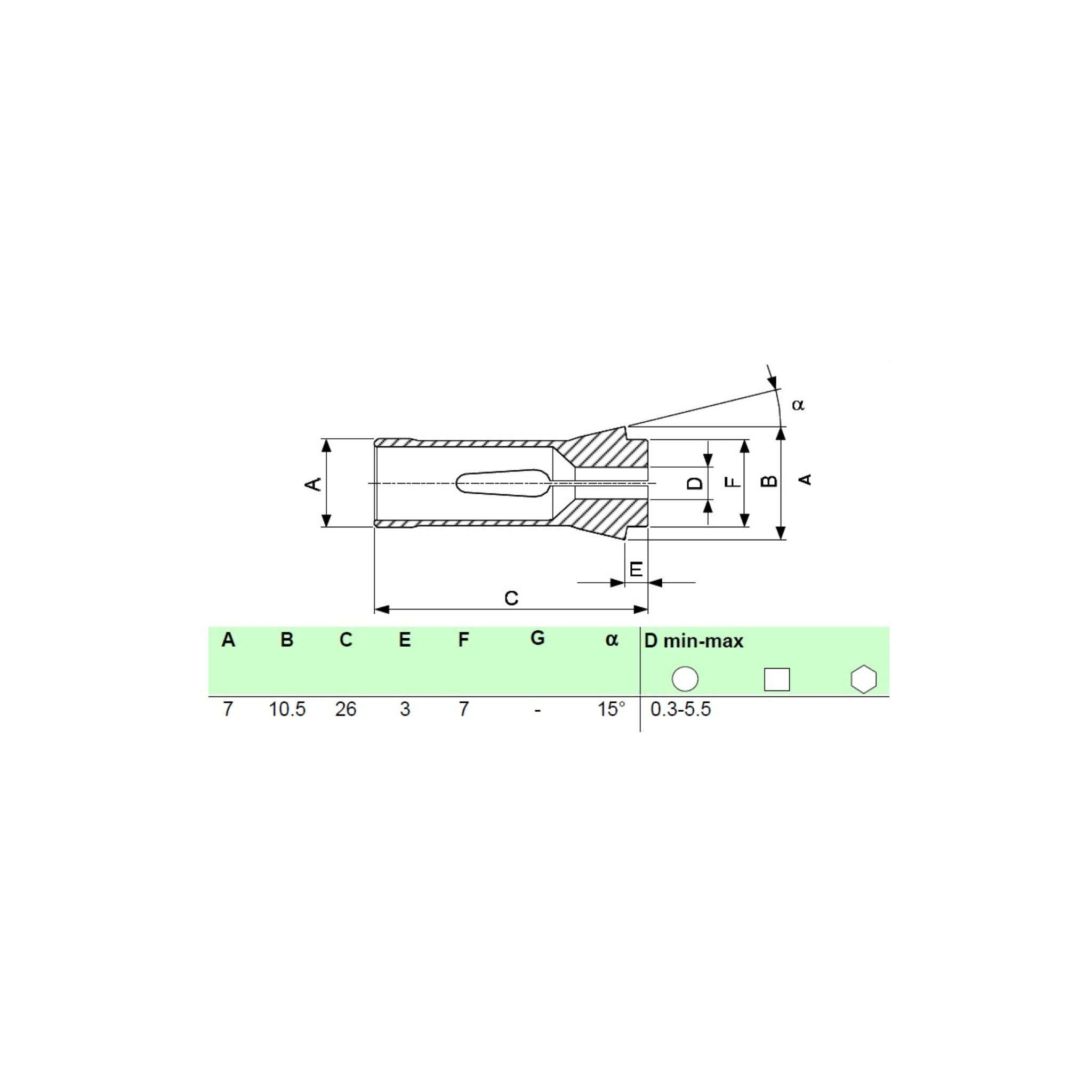 SCHAUBLIN F7 Druckspannzange / 76-00206