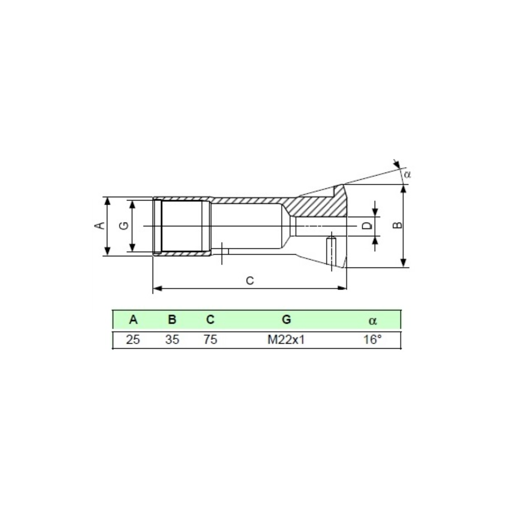 SCHAUBLIN P25 Zugspannzange Sechskant
