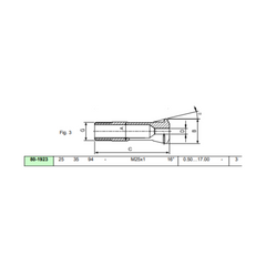 SCHAUBLIN W25 Collet / 80-01923D03.0