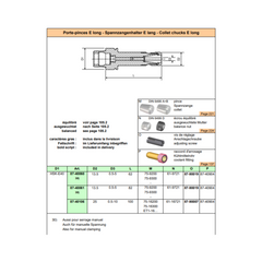 HSK-E40 E16 Long Collet Holder "SCHAUBLIN"