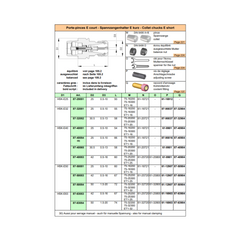 HSK-E40 E20 Short Collet Holder "SCHAUBLIN"
