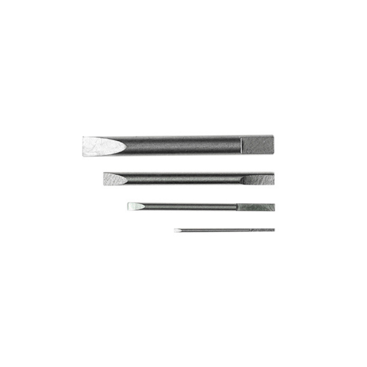 Pack de 10 mèches pour tournevis d'horloger en acier inox trempé SLICK