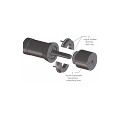 Arbors for interchangeable expanding bushes "SCHAUBLIN" F25