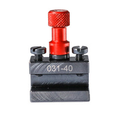 Porte-outil Tripan® 031-40 avec écrou de réglage rouge vu de face