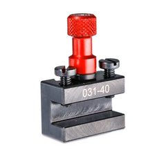 Porte-outil Tripan® 031-40 avec écrou de réglage rouge vu de trois quarts