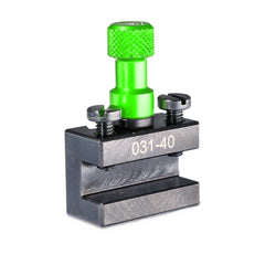 Porte-outil Tripan® 031-40 avec écrou de réglage vert vu de trois quarts