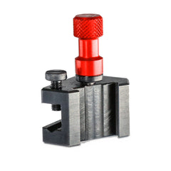 Porte-outil Tripan® 032-40 avec écrou de réglage rouge vu de trois quarts