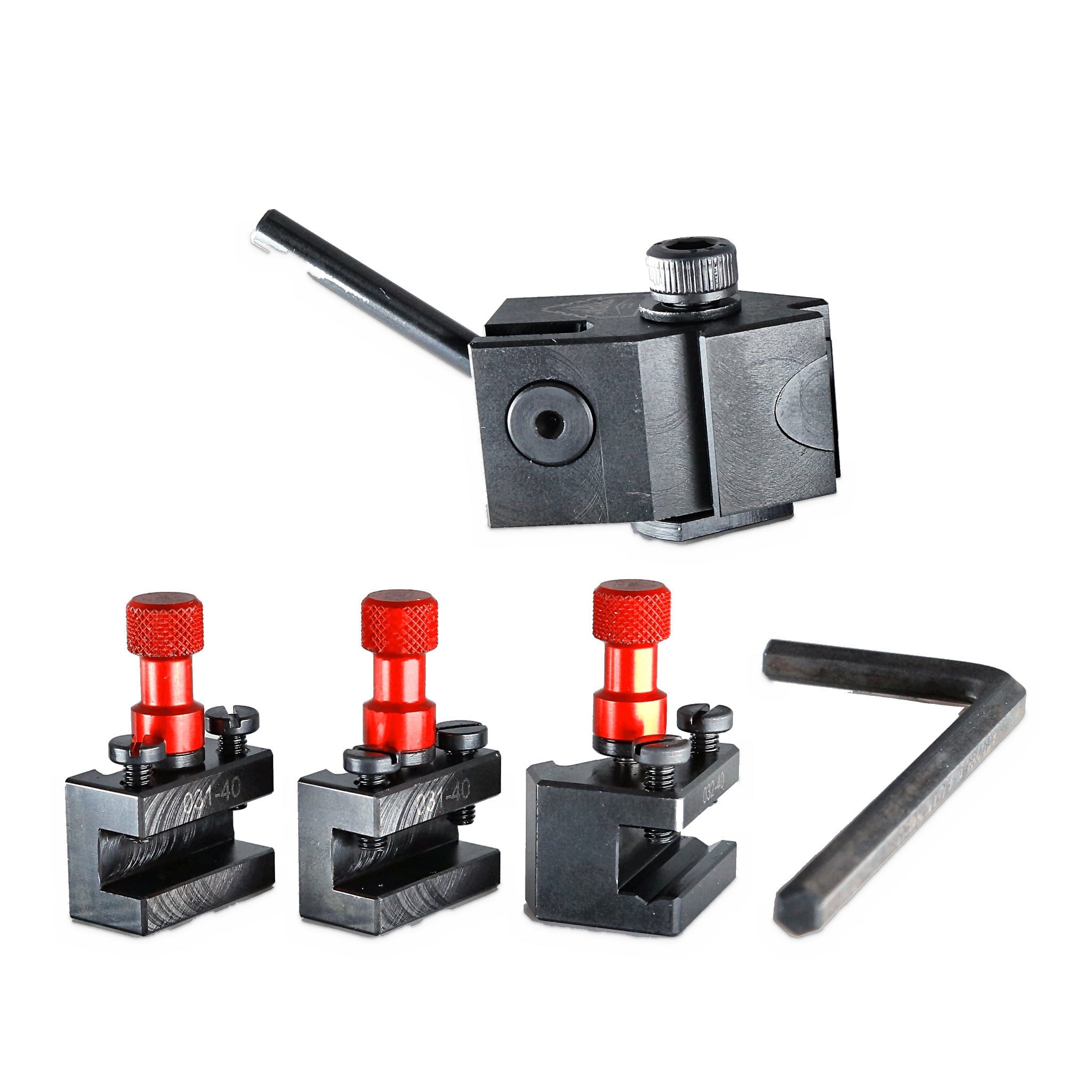 Coffret Watchmaker PRO Tripan® Série 00 avec écrous de réglage rouges, ensemble de serrage 011 avec son levier