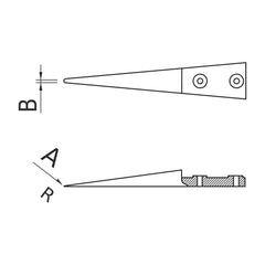 Schéma des pointes – Brucelles WA pointes ESD type 4 Dumont