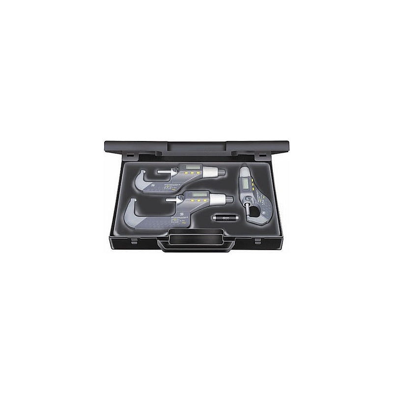 TESA – SET OF OUTSIDE MICROMETERS MICROMASTER IP54 WITH RS DATA OUTPUT – 06030029