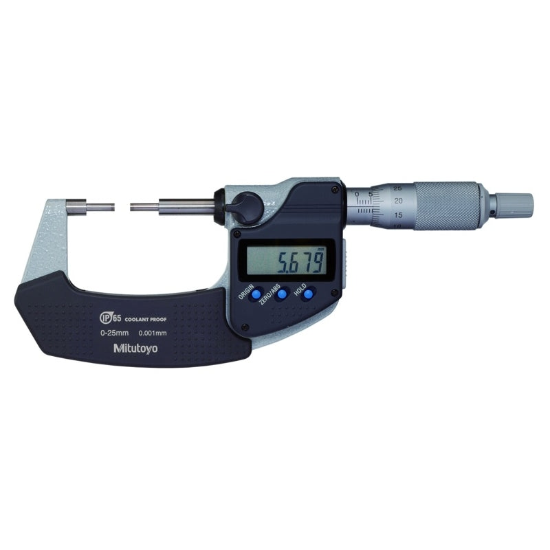 MITUTOYO – Ø2 ANVILS – DIGITAL MICROMETER WITH FINE CONTACTS – 331-261-30