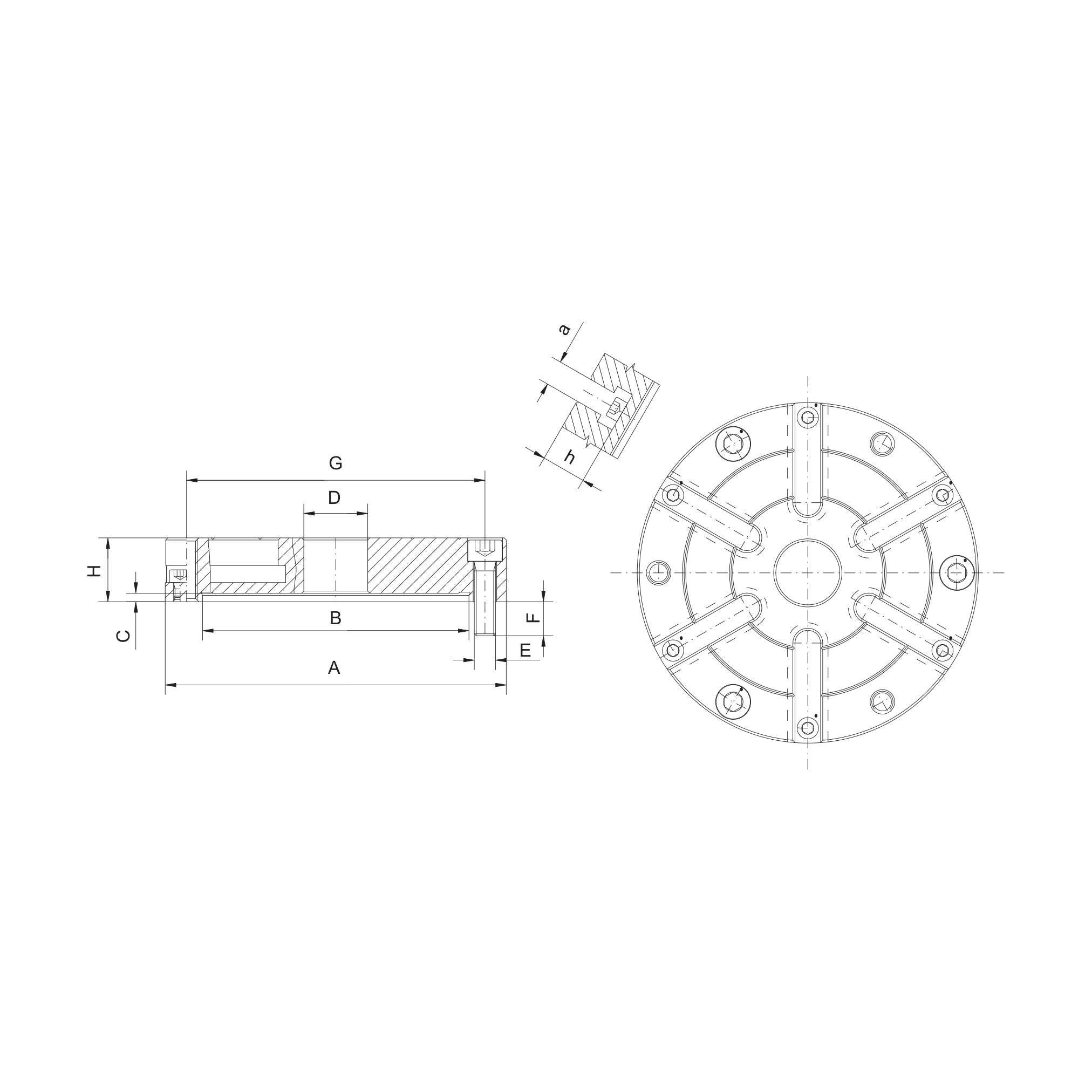 Plateau de fixation pour diviseur FN – Niederhauser – schéma coté