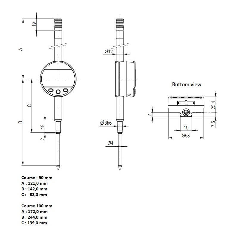 SYLVAC - Messuhr S_DIAL WORK SMART Bluetooth® IP67 – 805.6301