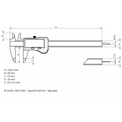 SYLVAC - S_CAL EVO BASIC - CALIPER - 810.1507