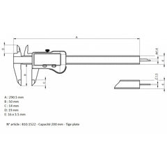 SYLVAC - S_CAL EVO BASIC - CALIPER - 810.1507