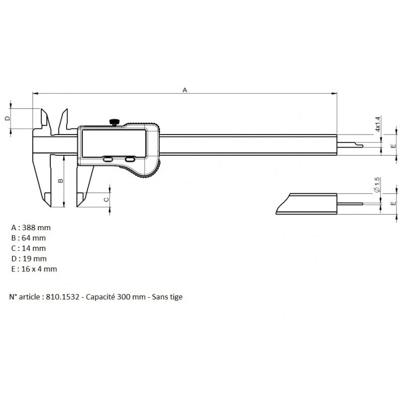 SYLVAC - S_CAL EVO BASIC - CALIPER - 810.1507