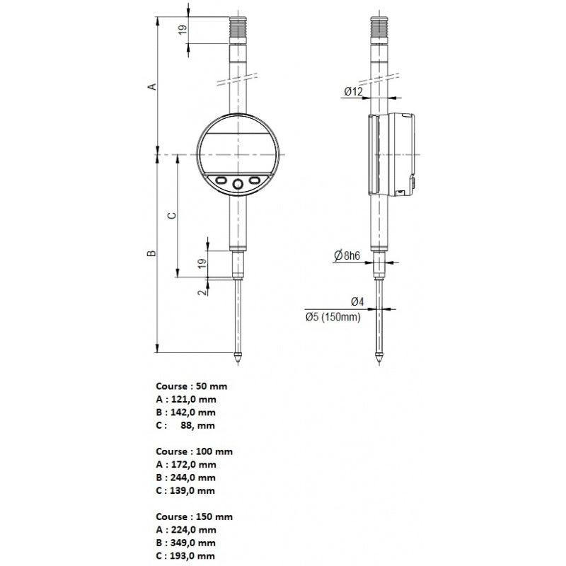 SYLVAC - Messuhr S_DIAL WORK ADVANCED – 805.5201